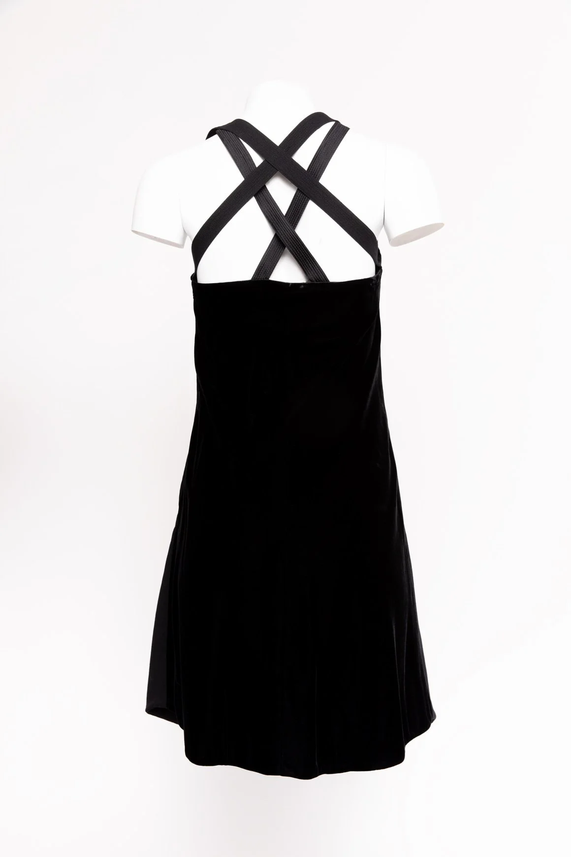 GIANNI VERSACE F/W 1991 Black Bondage Collection Mini Dress